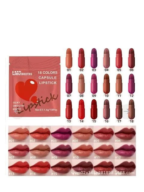 LMG Broths 18 Capsule Lipsticks Pack
